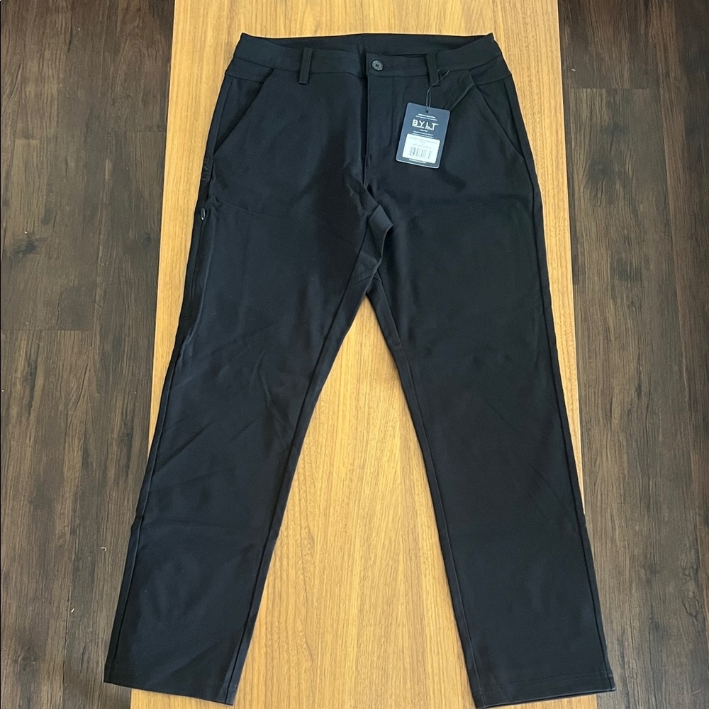BYLT Basics Black Performance Chinos